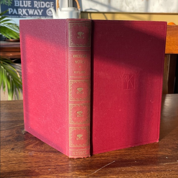 3 Rudyard Kipling Vintage Books (Maroon Brick Red) American Notes Barrack Notes - Picture 10 of 11